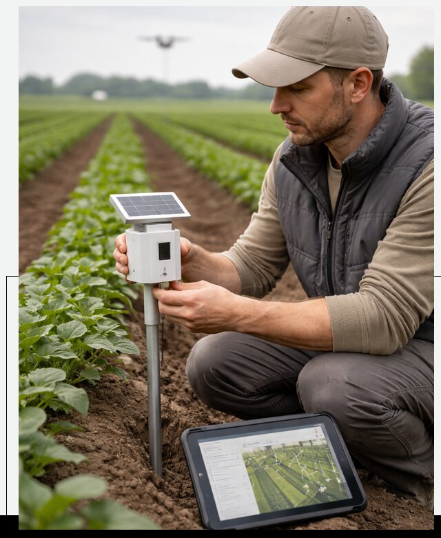 IoT мониторинг сельскохозяйственных полей и контроля в Нововоронеже