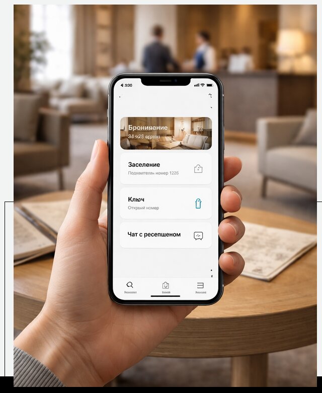 Мобильное приложение для гостей отеля в Нововоронеже, управление сервисом